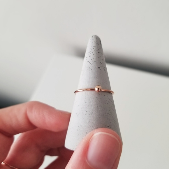 Rose Goldfilled Ball Stacker Ring - Picture 3 of 3